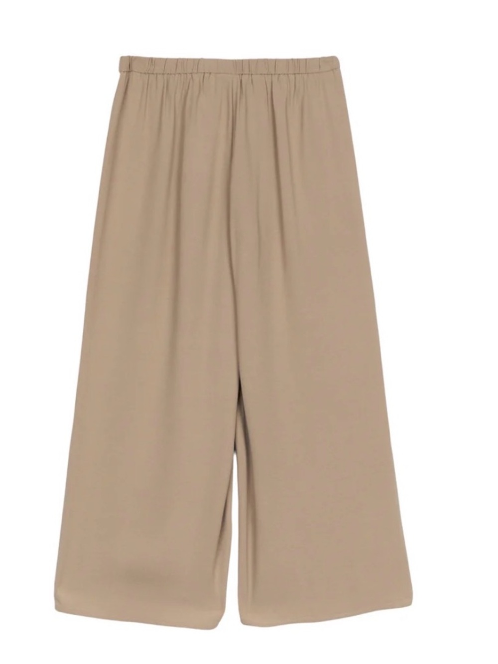 New Eileen Fisher Silk Georgette Crepe Cropped Pants (Flawed) Sz L